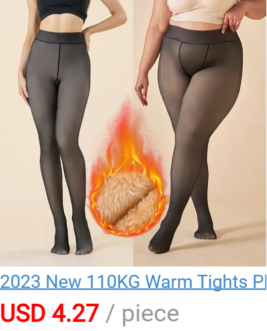 Damen Fleece Winter Sexy Bedruckte Strümpfe Warme Leggings Mode Hochelastische Thermo-Strumpfhose Hauteffekt Dicke Samt-Strumpfhose – Detail 4