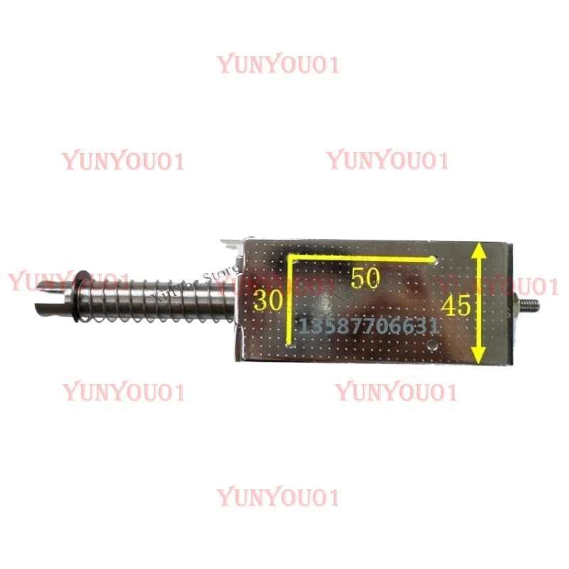 Push-pull Electromagnet Long Stroke 60mm Large Thrust Suction 15 Kg Micro AC DC 24V 220V