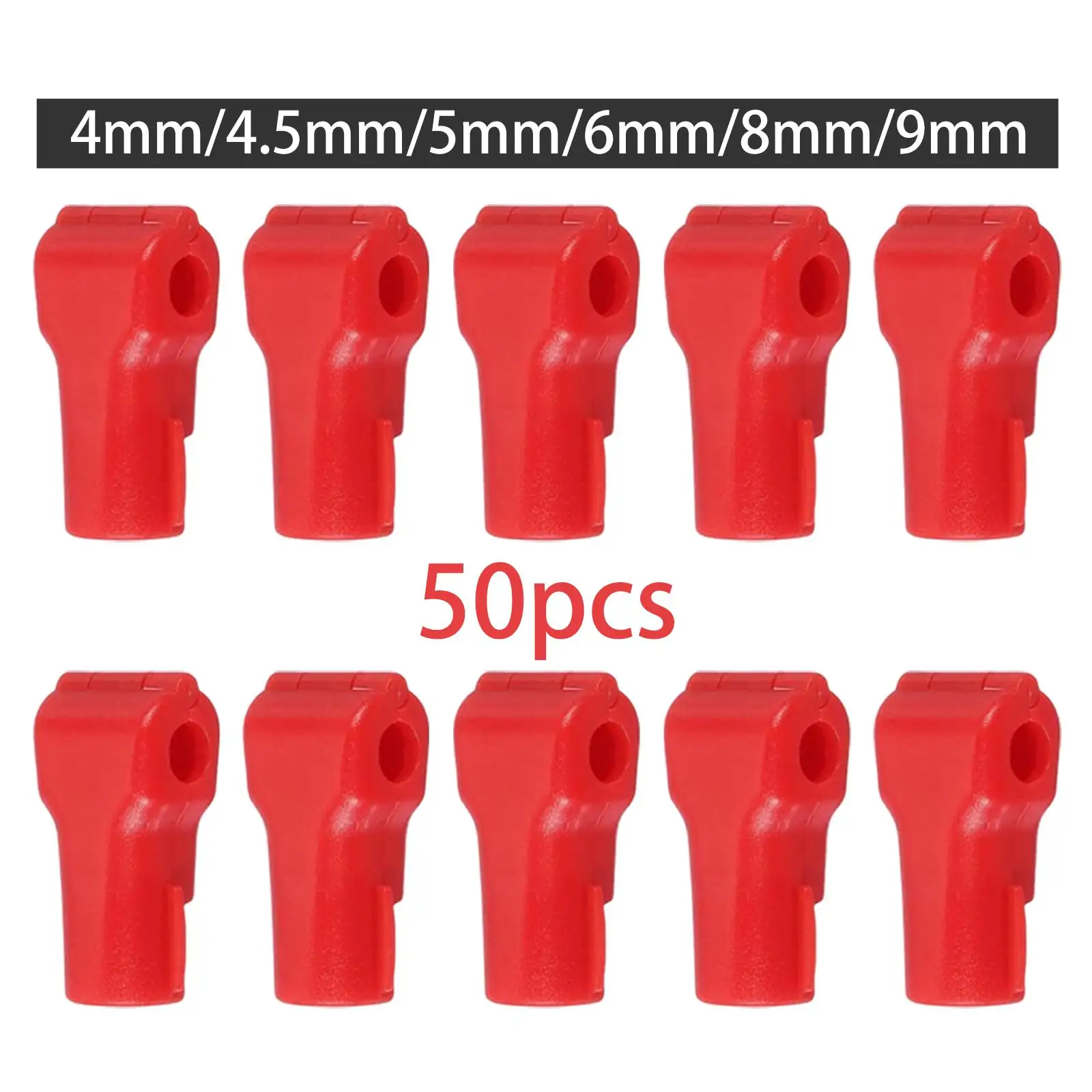 50Pcs Peg Hook Locks Accessories High Performance Sturdy Compact Repair Lightweight Red Pegboard Lock