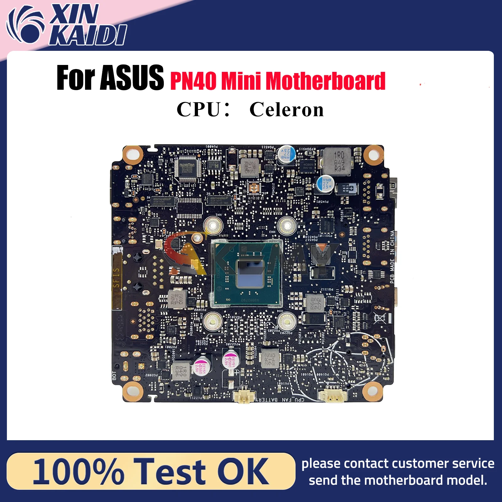 

PN40 Laptop Motherboard For ASUS Mini PC PN40 PN40 Notebook Mainboard With Celeron CPU 100% tests OK fast shipping High quality