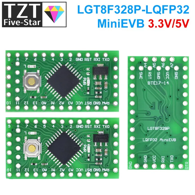 LGT8F328P LQFP32 MiniEVB 3.3V / 5V Replaces Pro Mini ATMEGA328P Fully Compatible For Arduino USE HT42B534-1 Driver