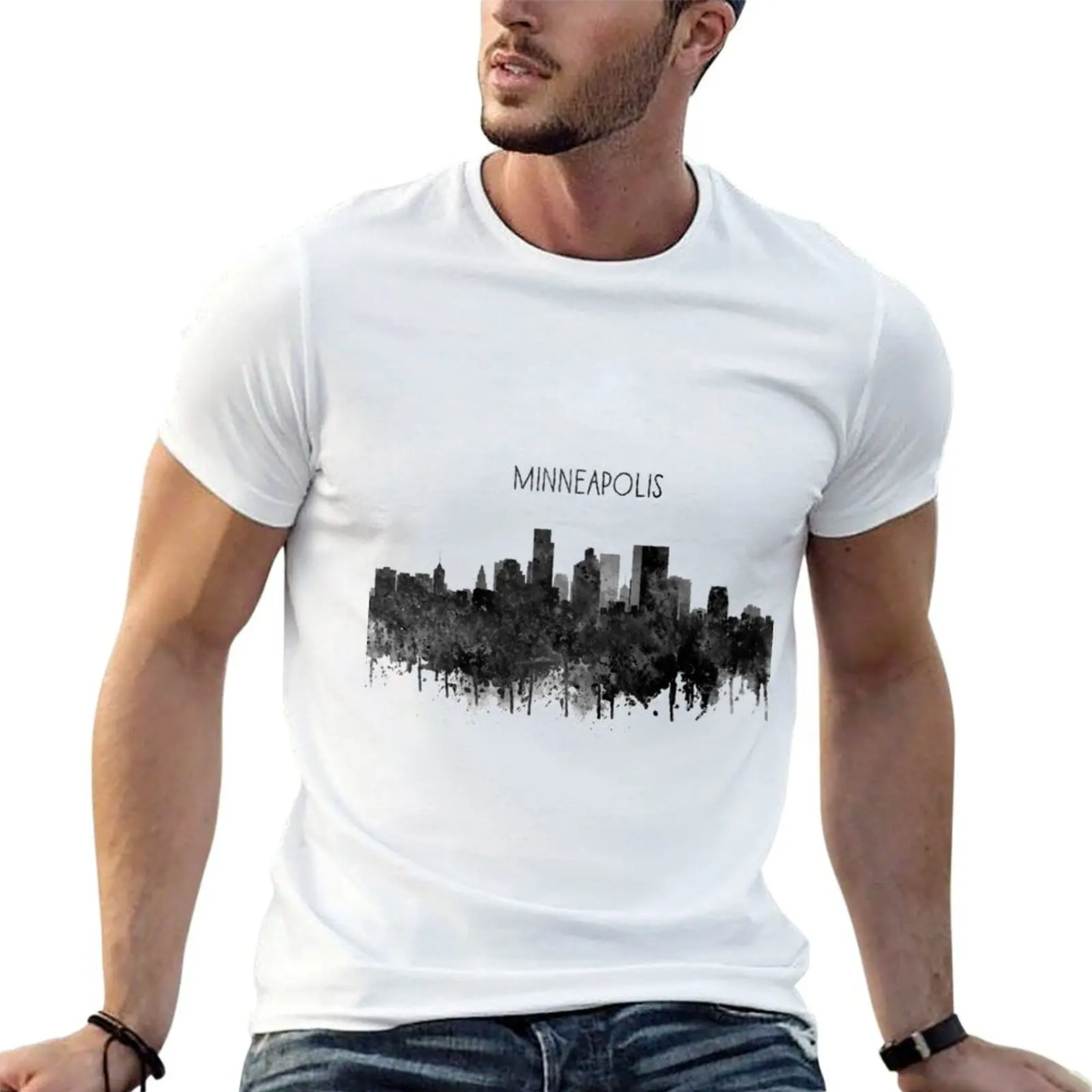 

Minneapolis, Minneapolis skyline, Minneapolis Minnesota T-Shirt cotton t shirt pack t shirt for man 100 percent cotton T-Shirt