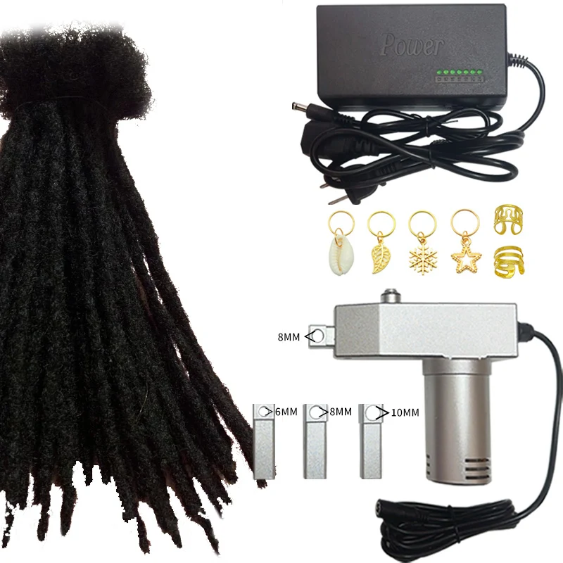 Automatic machines and hand-held crochet knitting machines are used for DIY pigtails to knit hair extensions quickly and easily.