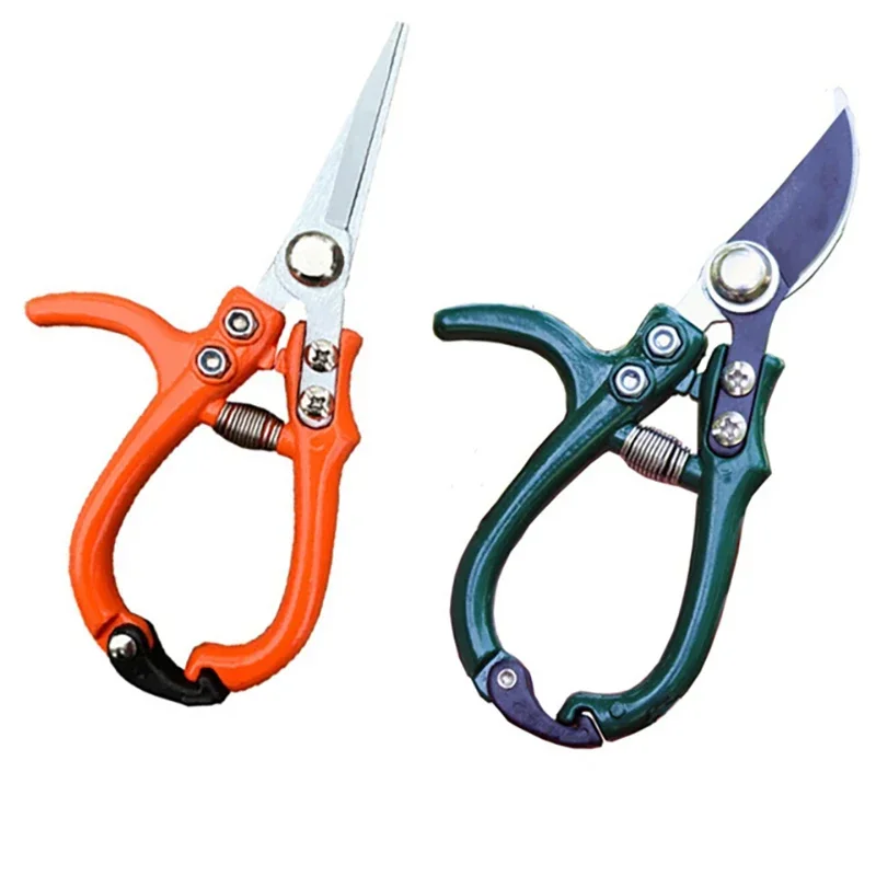 Multifunctional Branch Pruning Shears with Safety Buckle Stainless Steel Spring Gardening Pruning Pruning Plant Cutter Plant