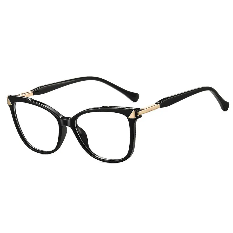 CCspace Fashion Myopia Glasses Women Gradient Colored Eyeglass Frame Blocking Blue Light Computer Graduation Eyeglasses Minus