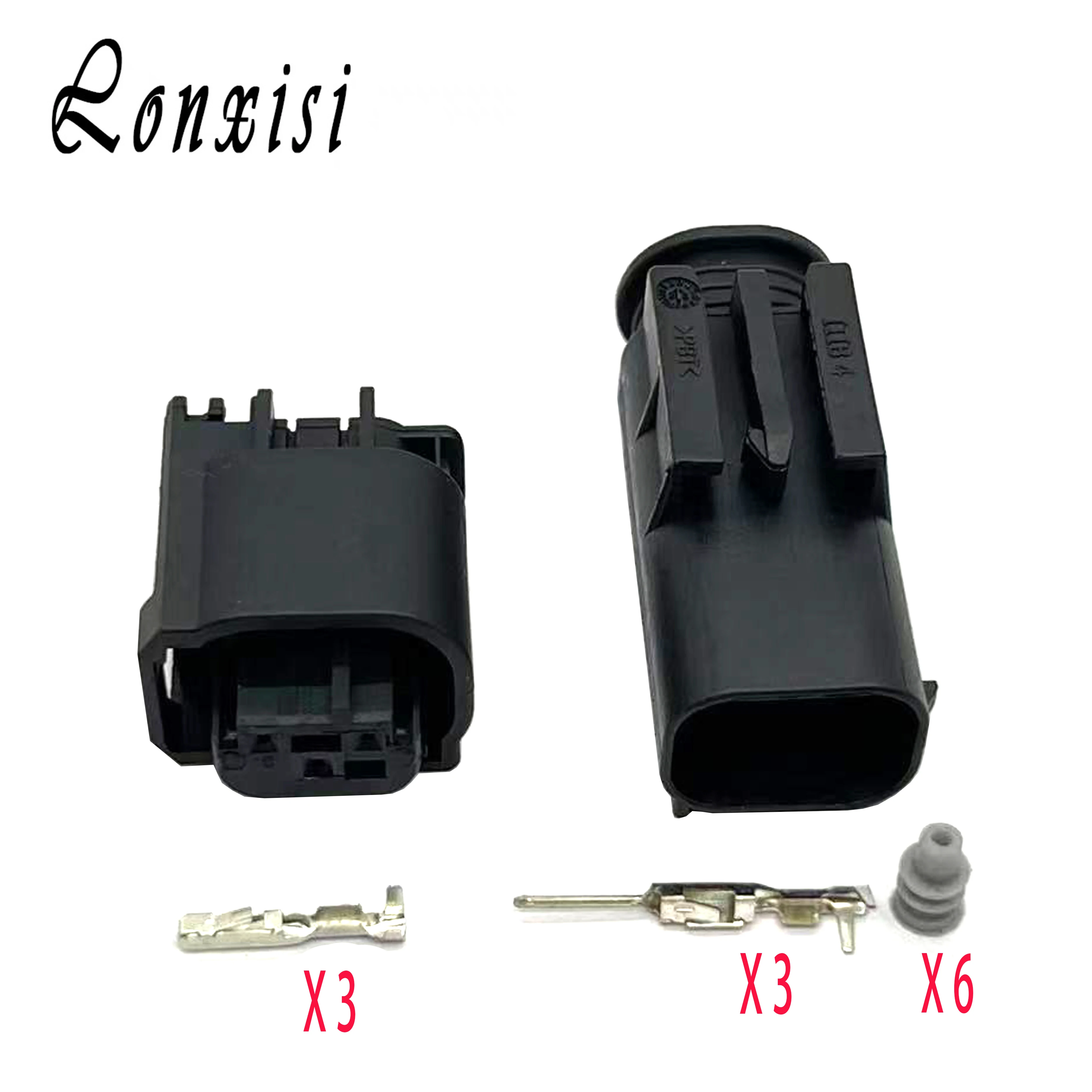 

3 Pin 1-967082-1 Auto Reverse Radar Sensor Connector Fuel pressure Sensor Water Temperature Sensor Plug 1-967642-1 For BMW Benz