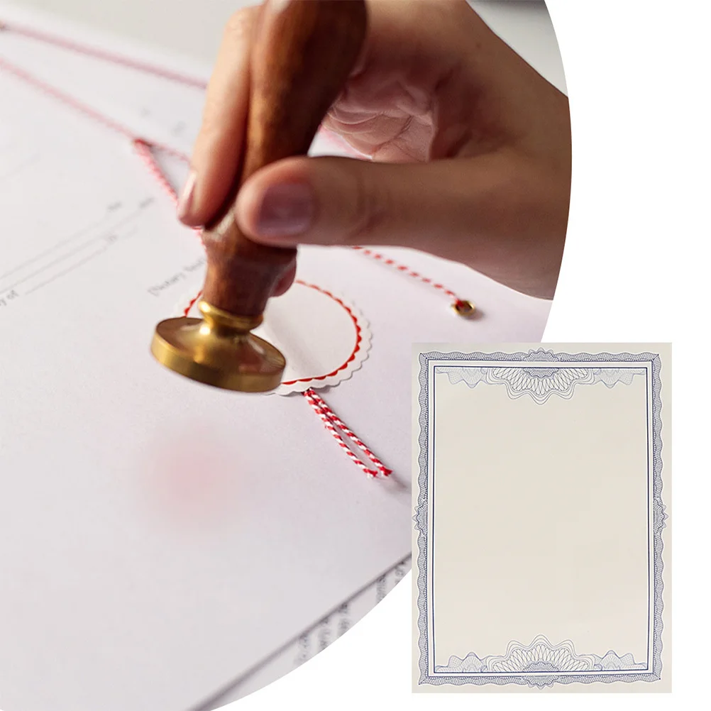 

10Pcs A4 Certificate Paper Blank Inner Pages Premium Multipurpose Professional Graduation Award Recognition Printable Paper Core