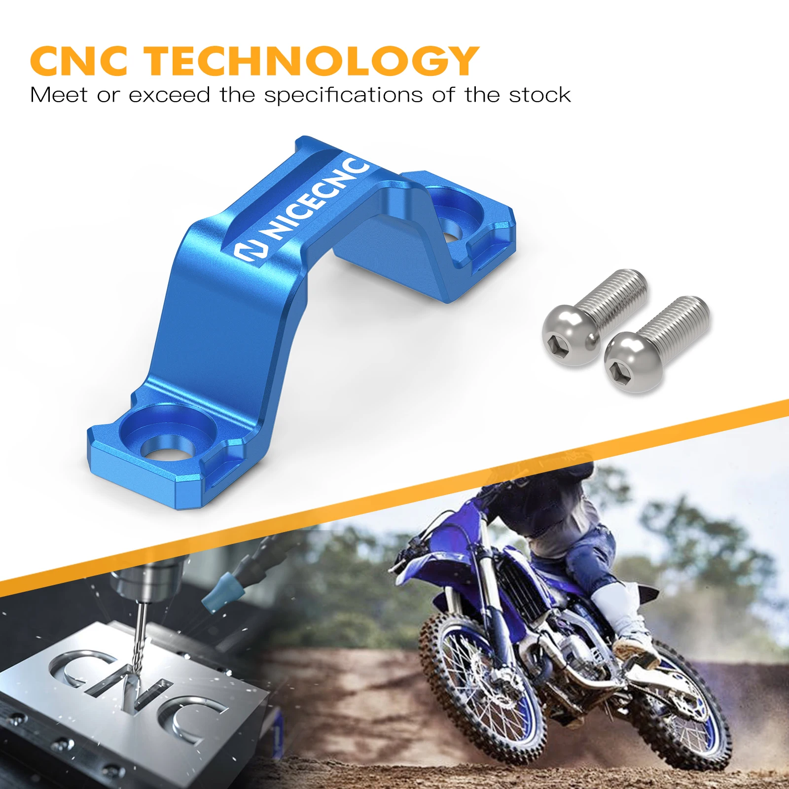 NICECNC لياماها YZ125 YZ250 YZ 125 250 2005-2024 محرك دراجة نارية مخلب خط المشبك كابل قوس YZ125X YZ250X 2020-2023