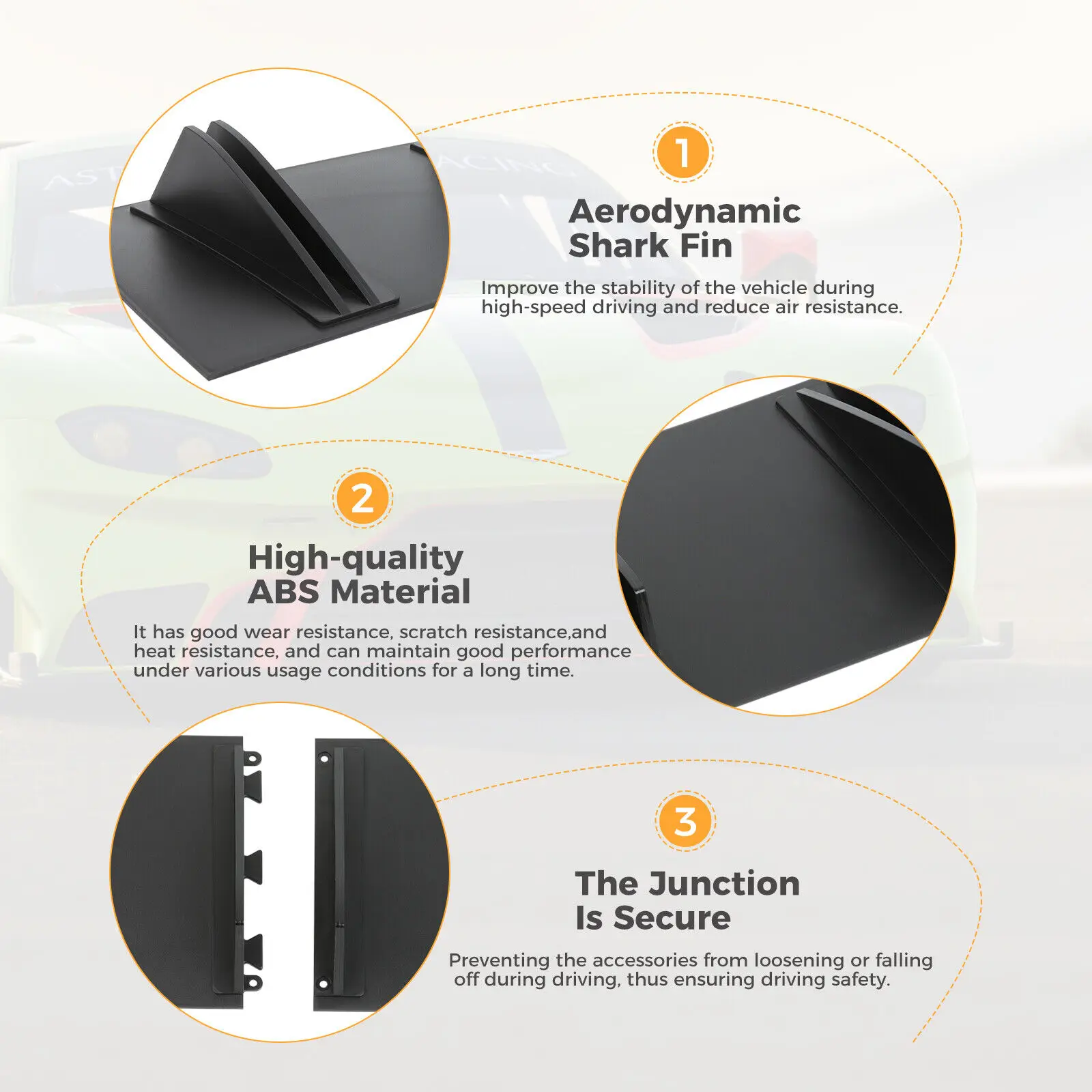 81.5 cm Double Layer 10 Fins Car Rear Bumper Lip For Acura TL TLX NSX TSX Rear Shark Fin Style Curved Bumper Lip Diffuser