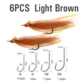 6PCS Light Brown