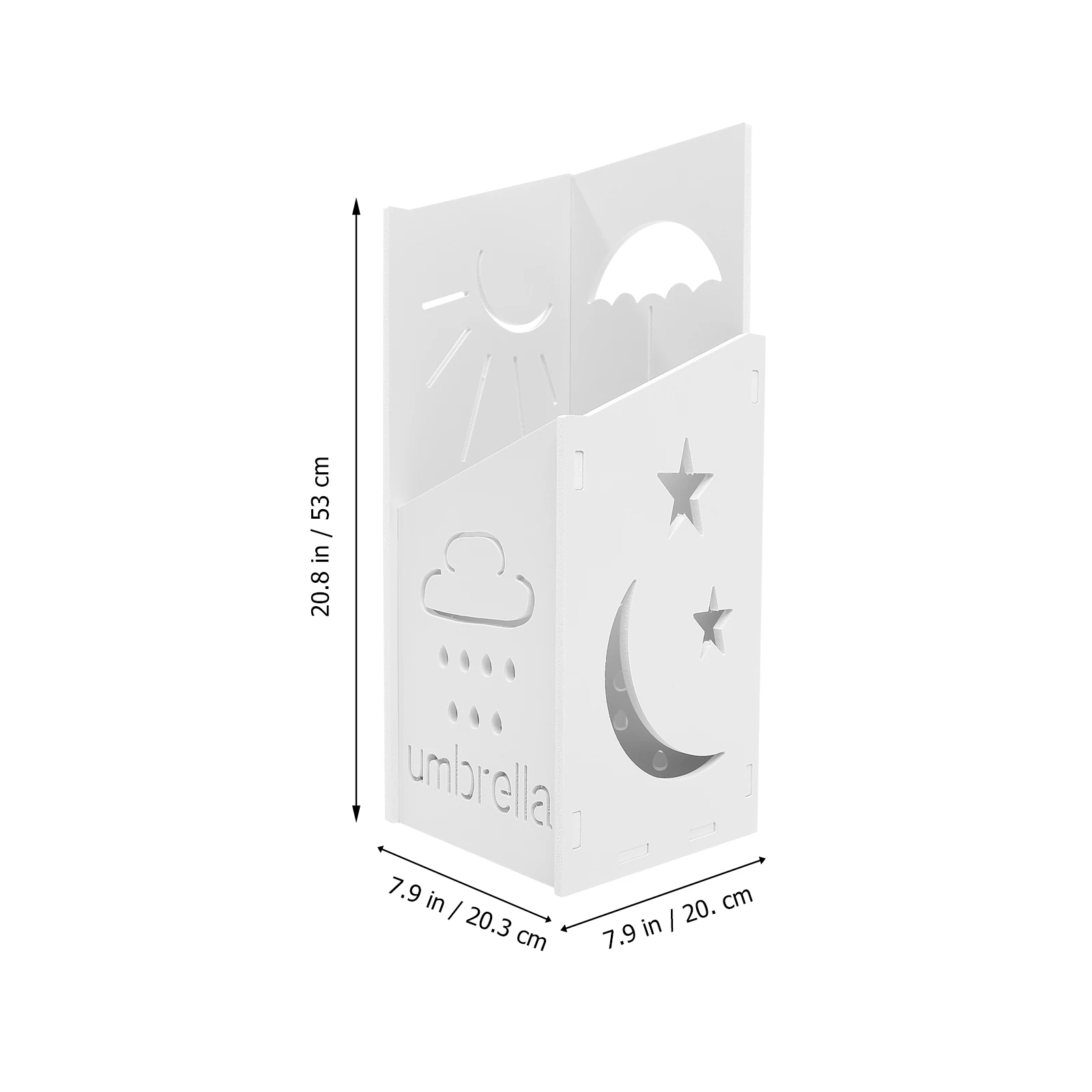 

Umbrella Storage Rack PVC Water Resistant Long Folding Holder Stand Home Entrance Hallway Decorative Multifunctional