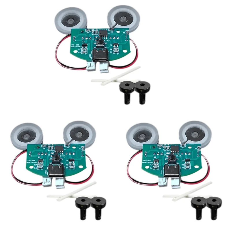 ABJF-3X USB-модуль распылителя увлажнителя с двойным распылением, плата управления двойным распылением, модуль платы драйвера распылителя с двойным распылением, набор B