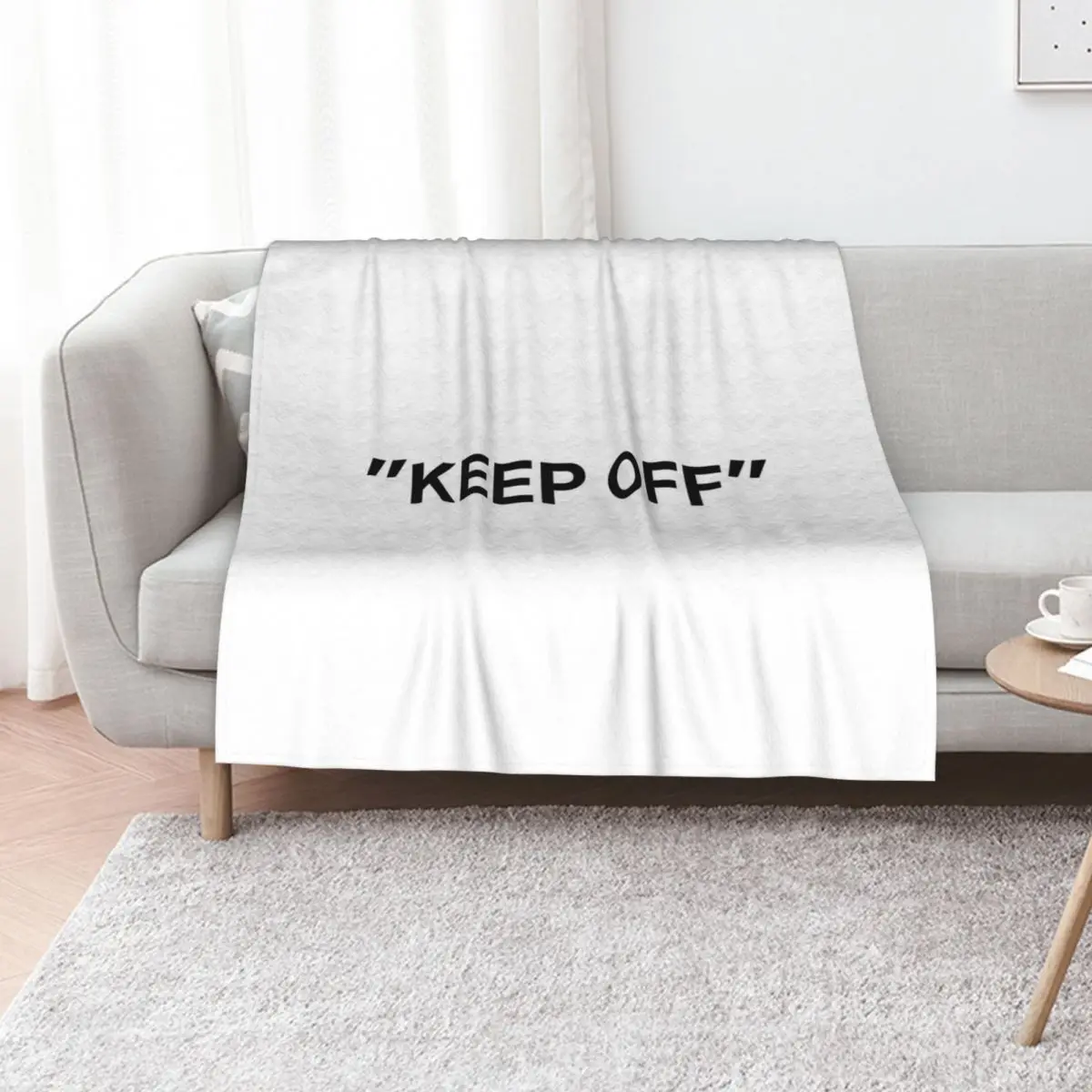 

KEEP OFF Quotation Throw Blanket Elegant Warm Throw Blanket for Hotel Home