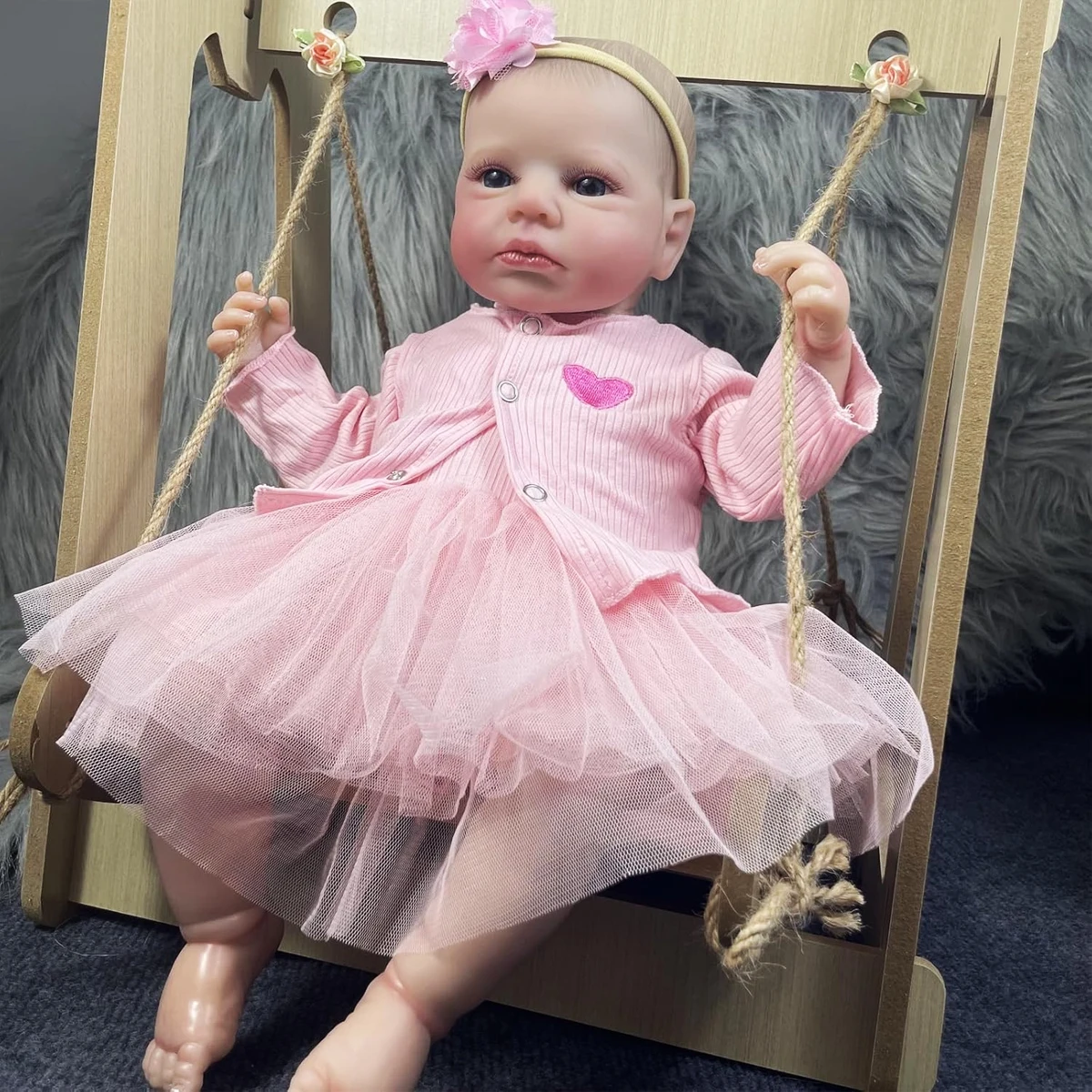 JOYORA リボーンドール リアルな開いた目 理想的なコレクション玩具 ギフト 全年齢向け クリスマスギフト リアルな高品質 手作り