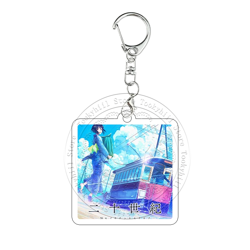 Sparks of Tomorrow Acrylic Keychain Anime Bag Charms Kihachi Inako Seiroku Key Ring Pendant Collect Girl Cartoon Festival Gift view 2