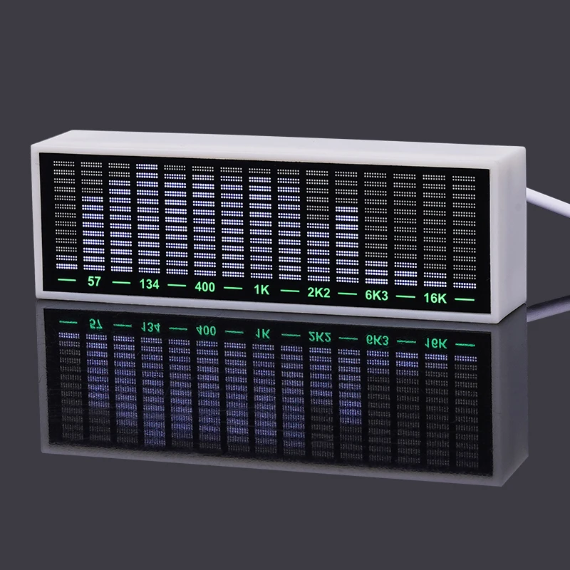 

Голосовое управление Музыкальный спектр Многорежимный светодиодный звукосниматель Ритм-анализатор Световой дисплей VU-метр Индикатор уровня звука с корпусом