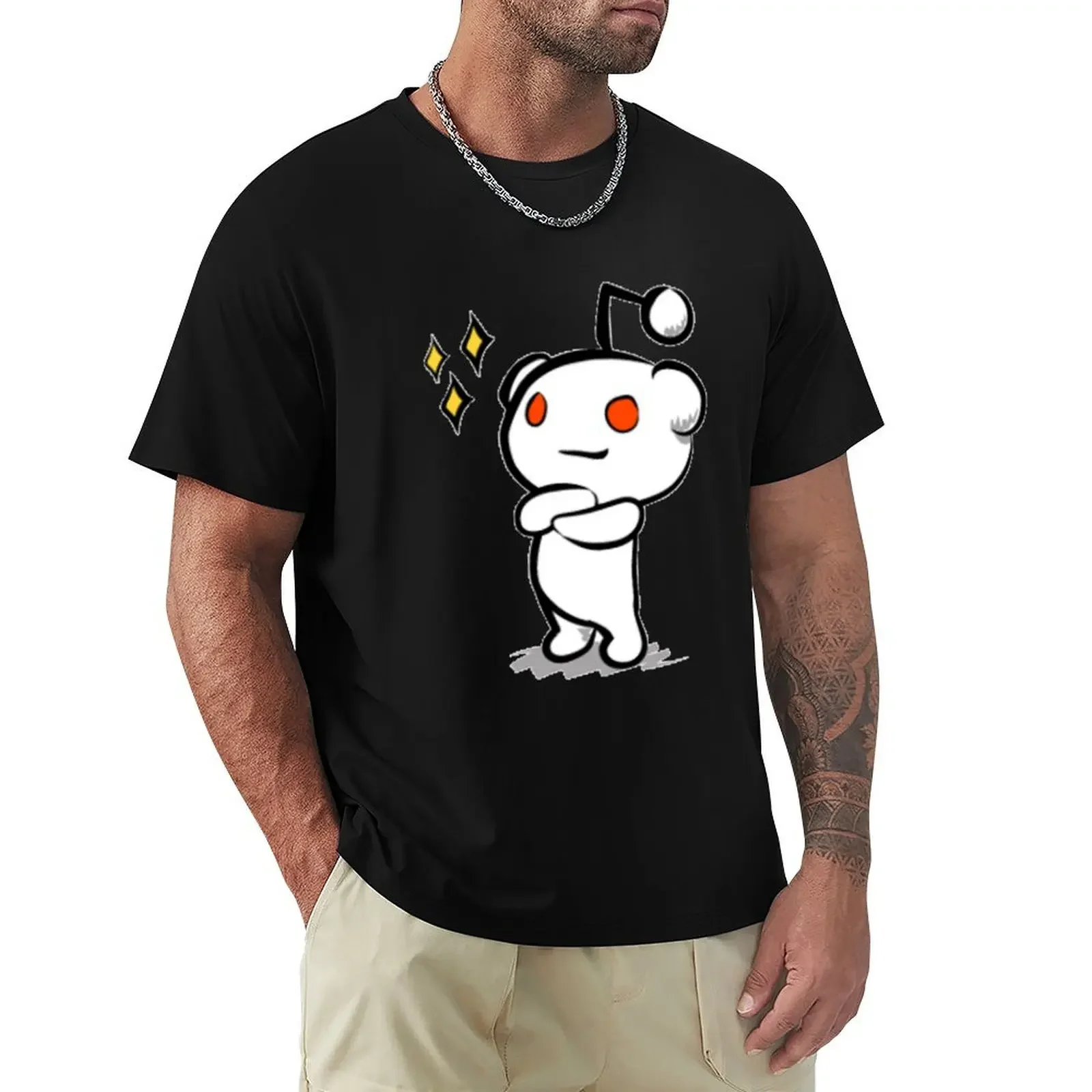 

Reddit Logo Re-Design T-Shirt man t shirt oversizeds sublime Men's clothing