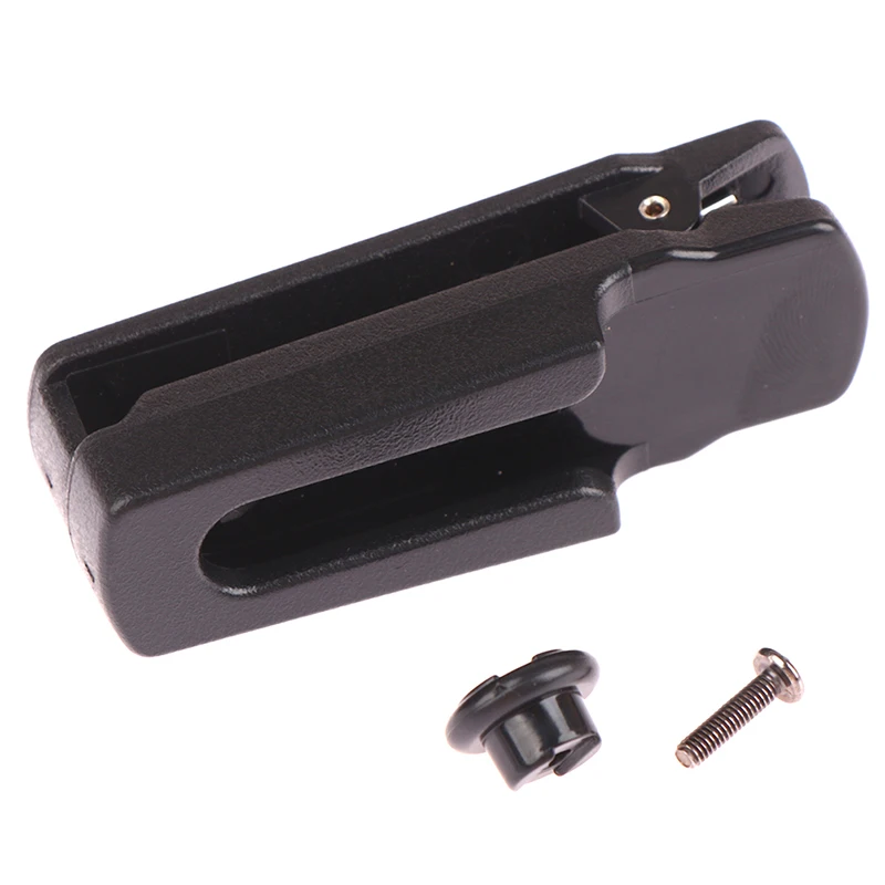 Interphone Belt Clip para rádio bidirecional, plástico Walkie Talkie, gancho braçadeira, substituição preta para BF-A58, UV-9R, GT-3WP, UV-XR, 1 PC