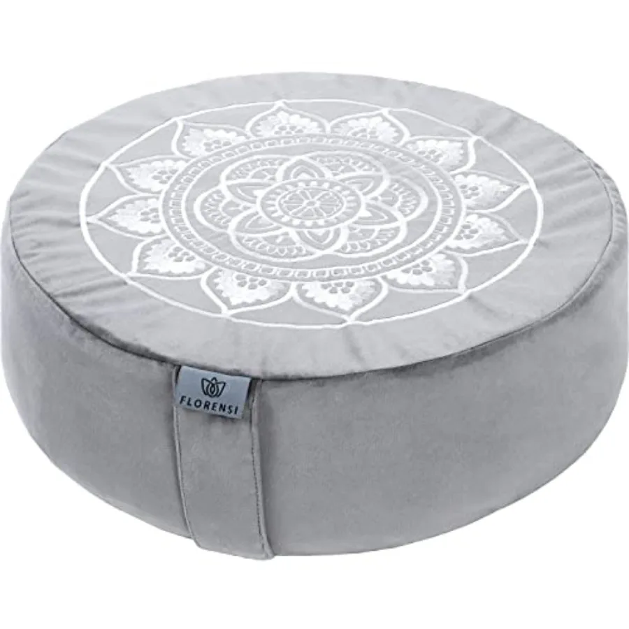 

Meditation Cushion - Comfortable Floor Pillow - Traditional Tibetan Meditation Pillow with Beautiful Velvet Cover - Large Floor