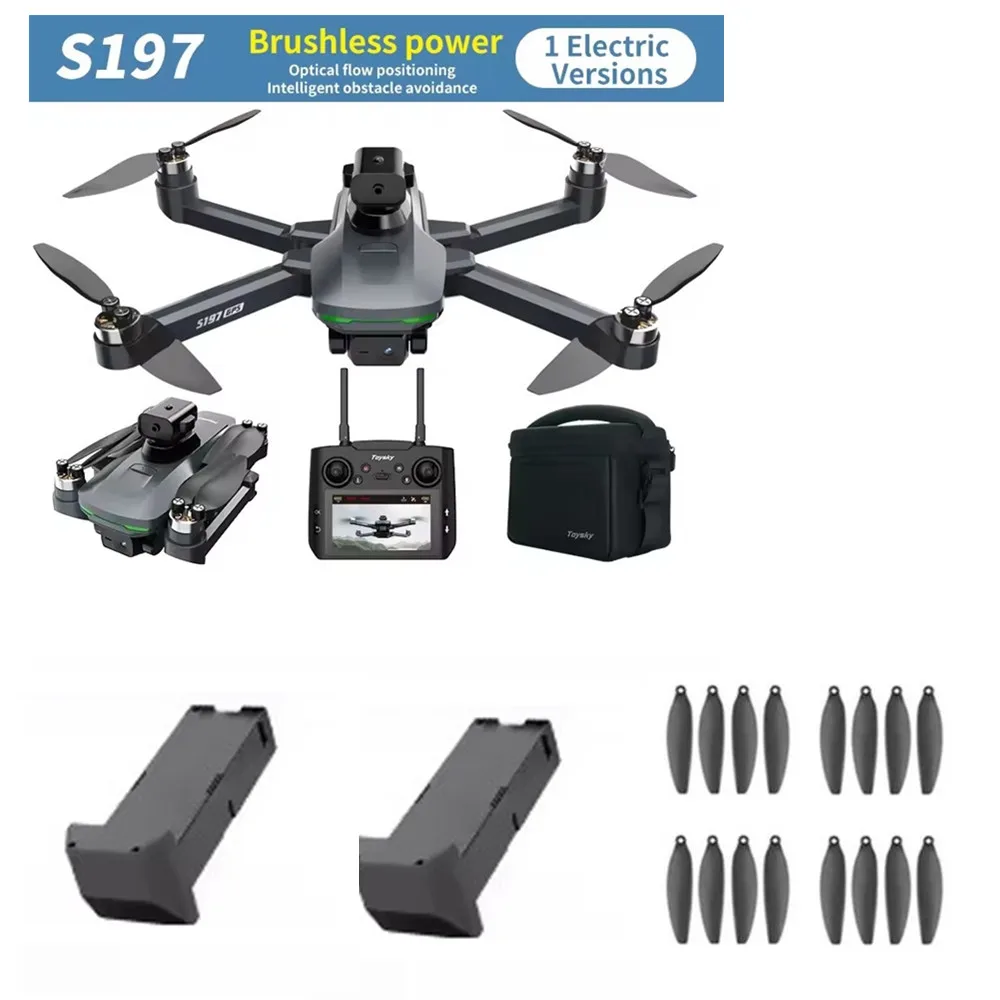 S197 GPS Drone Battery 3.7V 2200mAh Li-Poly / Propeller Blade / For S197 GPS Drone Accessory S197 Drone Parts