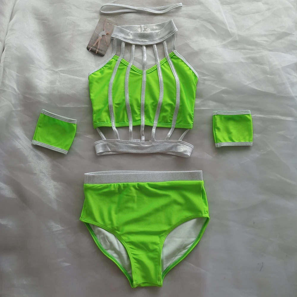 HDW Dance Kids Girls Body Suit, Nylon LyJean-Masade, Tim 303, Training Suit, Dance School, Group Performance, Vente au détail et en gros