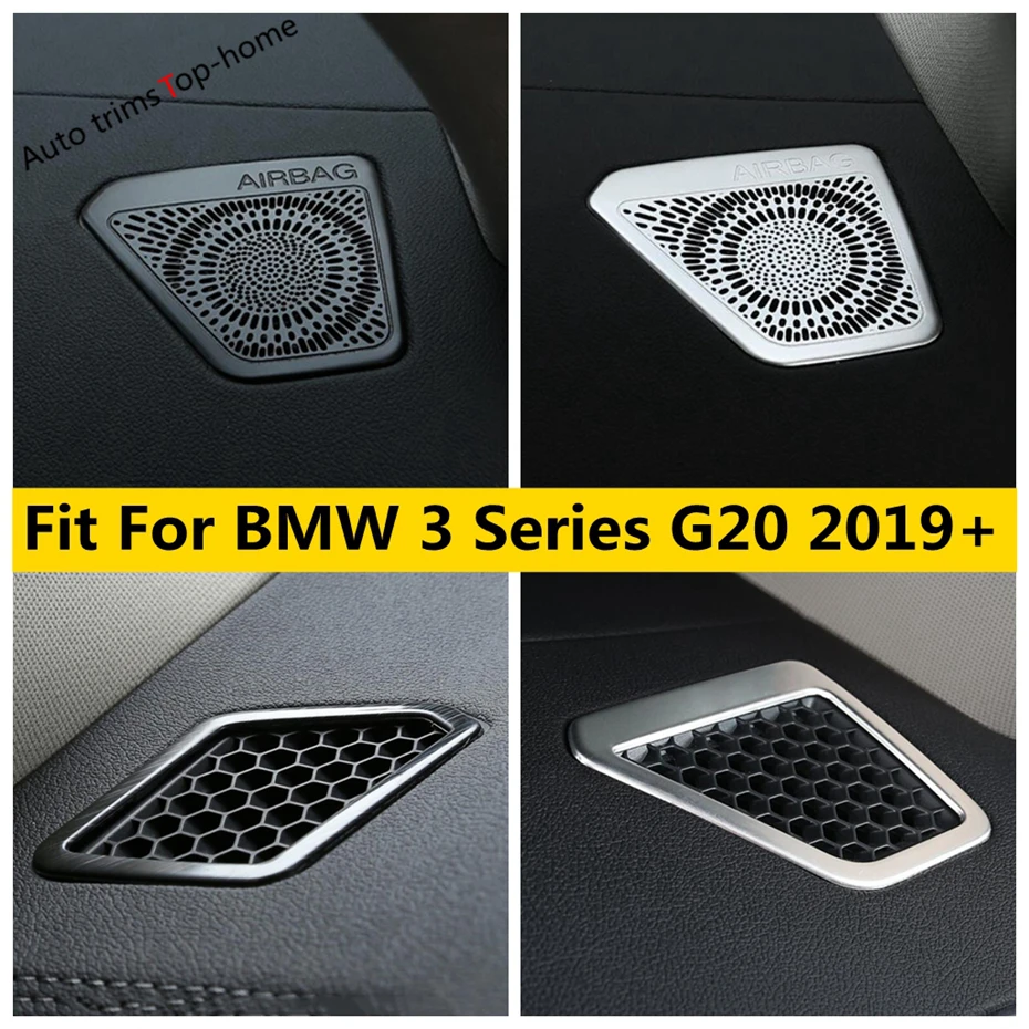 

Auto Dashboard Speaker Frame Horn A Column Loudspeaker Decor Panel Cover Trim Fit For BMW 3 Series G20 2019 - 2024 Accessories