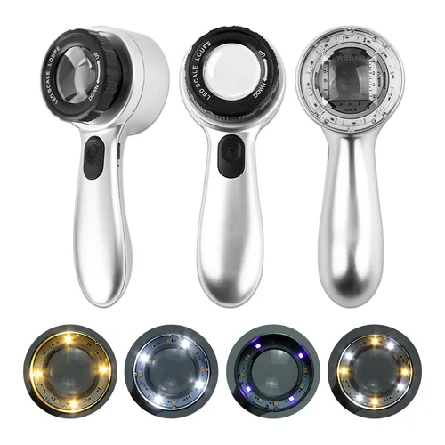 Imagen 2 del producto Microscopio Digital inalámbrico, Dermatoscopio electrónico, detección del cuero cabelludo, lupa de poros, máquina analizadora de piel Facial profesional