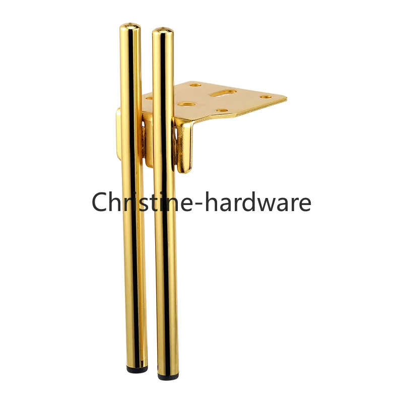 2個セット-15cm-高品質-ダブルチューブ-モダンメタル家具脚-ベッドサイド-高級ベンチテーブルアクセサリー-キャビネット脚-家具用