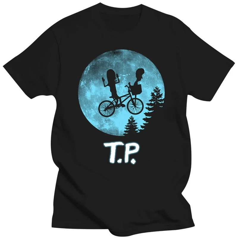 E.T Parody T.P Beavis And Butthead Need T.P For Bunghole Funny Black T-Shirt Summer Tee Shirt