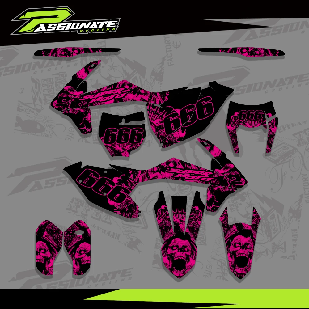 

For KTM 125 250 350 450 SX SXF 2016 2017 2018 EXC EXCF XCW 2017 2018 2019 Motorcycle Graphics Backgrounds Decal Stickers Kit