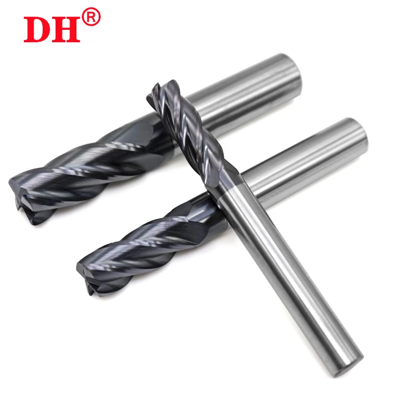 HRC50 4-Flute Coating Flat End Mill cutter Tungsten Steel Carbide Milling Cutter For CNC Mechanical Machining Endmills Tools