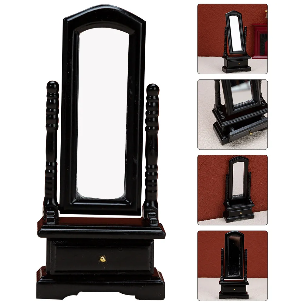 

Miniature Dressing Mirror Decorative Bedroom Furniture Mini House Accessories Children Room Decoration Mini House Furniture