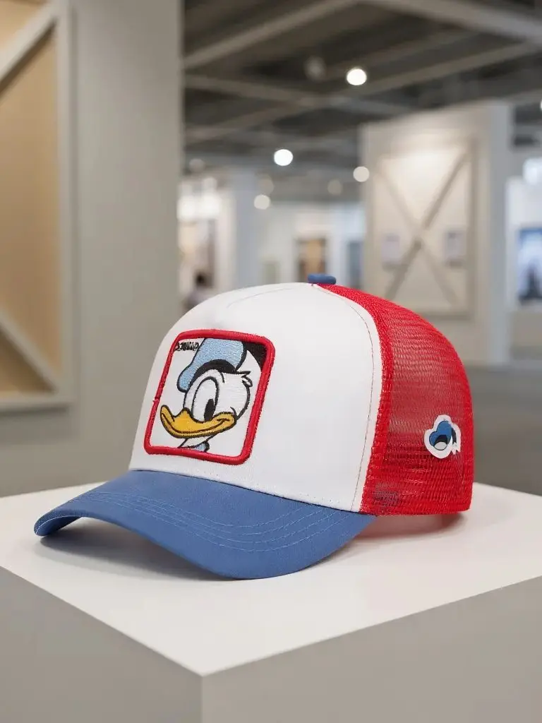 高品質ドナルドダック野球帽アニメ漫画スナップバック綿男性女性ヒップホップお父さん帽子トラック運転手メッシュ帽子ドロップシッピング