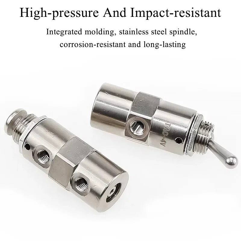 TAC Series Pneumatic Mechanical Valve 2 Position 3 Way Toggle Push Button Switch TAC-3V 3P 3S 4V 4P TAC2-31V 31P 41V 41P 34T 34C