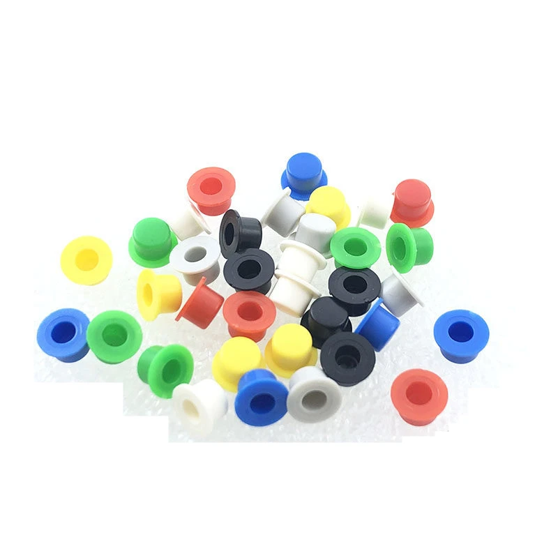 140 sztuk/partia mieszane kolor A101 plastikowe przełącznik przycisk czapki Push Key czapki 4.5*7.4mm kapelusz kształt dla 6*6 takt przełącznik ID 3.1 / 3.4mm — zdjęcie 5