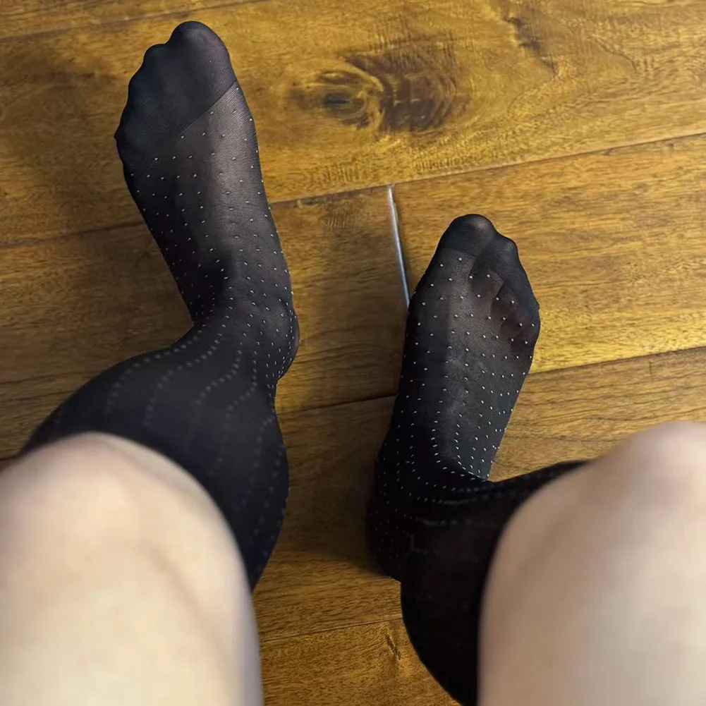 

Ideal For Work Men Dress Socks Thin Sheer Socks Lightweight Sheer Tube Stockings 20 Spandex Material 80 Polyamide Fabric