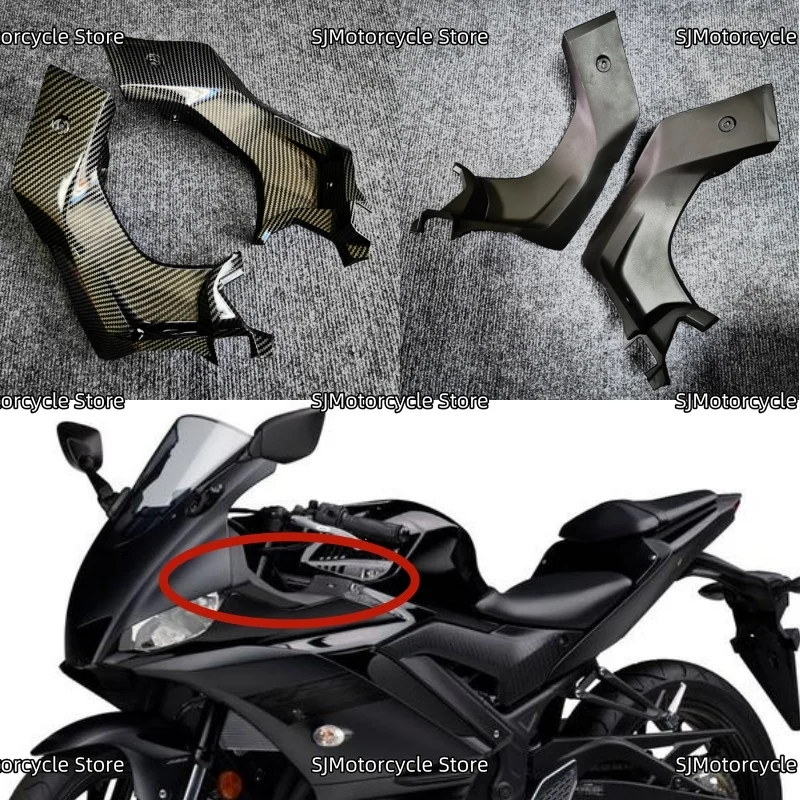 

Боковая впускная трубка воздушной приборной панели мотоцикла, внутренняя крышка, обтекатель, подходит для YAMAHA YZF-R25 YZF-R3 YZFR25 YZFR3 2019-2024