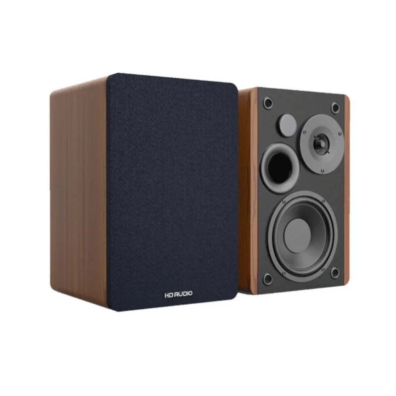 

KYYSLB SR01 Fiber Coaxial Card Desktop Wooden Speaker Home TV Home Cinema Multimedia Audio