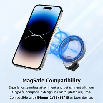 適用於Audi A3 S3 8V 2014-2020 的磁吸式手機支架,附出風口夾,可安裝 GPS 導航儀,車用配件 10 最佳銷售 奧迪A3 8V手機支架 - №2