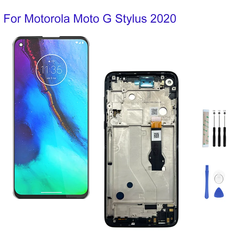 

6.4" For Motorola Moto G Stylus 2020 XT2043 LCD Display Touch Screen Digitizer With Frame Full Assembly Repalcement Parts