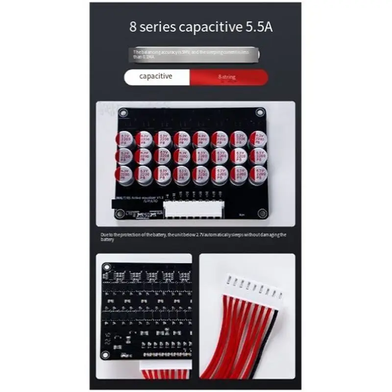 LXYB18B 5.5A Current Active Balancer 10S Equalizer Lithium Lifepo4 LTO Lithium Battery Active Equalizer Balance Board Easy I