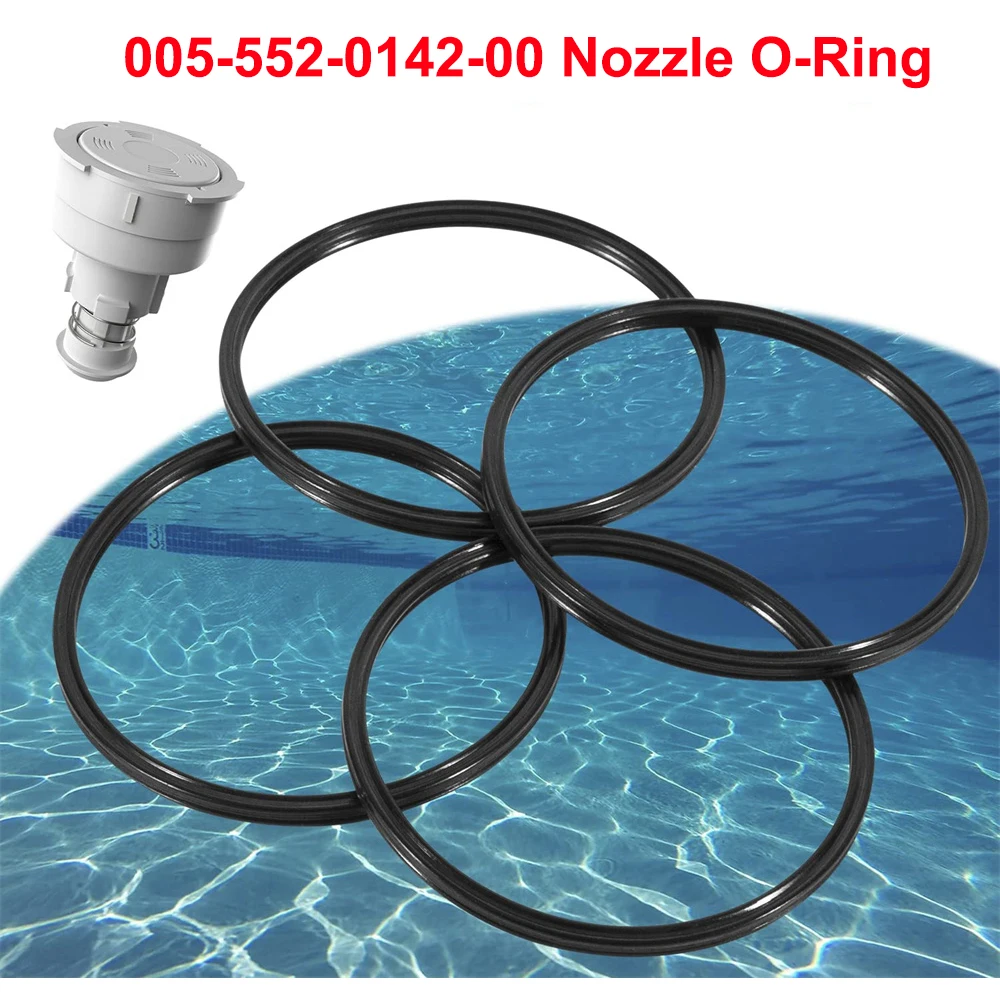 005-552-0142-00 Nozzle O-Rings for Paramount PCC2000 Rotating/Fixed Cleaning Head Black Rubber O-Rings 4 Pcs Pool Interior Parts