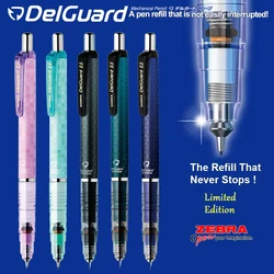Zebra-lápiz mecánico Ma85 DelGuard, 1 piezas, 0,5mm, 0,3mm, 0,7mm, lápices multicolores irrompibles con goma de borrar para proveedor escolar