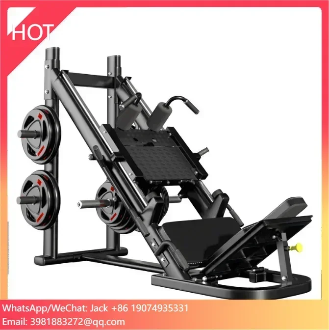 Commercial Home Fitness Equipment Unisex High-Waist Leg Press Hack Squat Machine Iron Bodybuilding Function High Quality