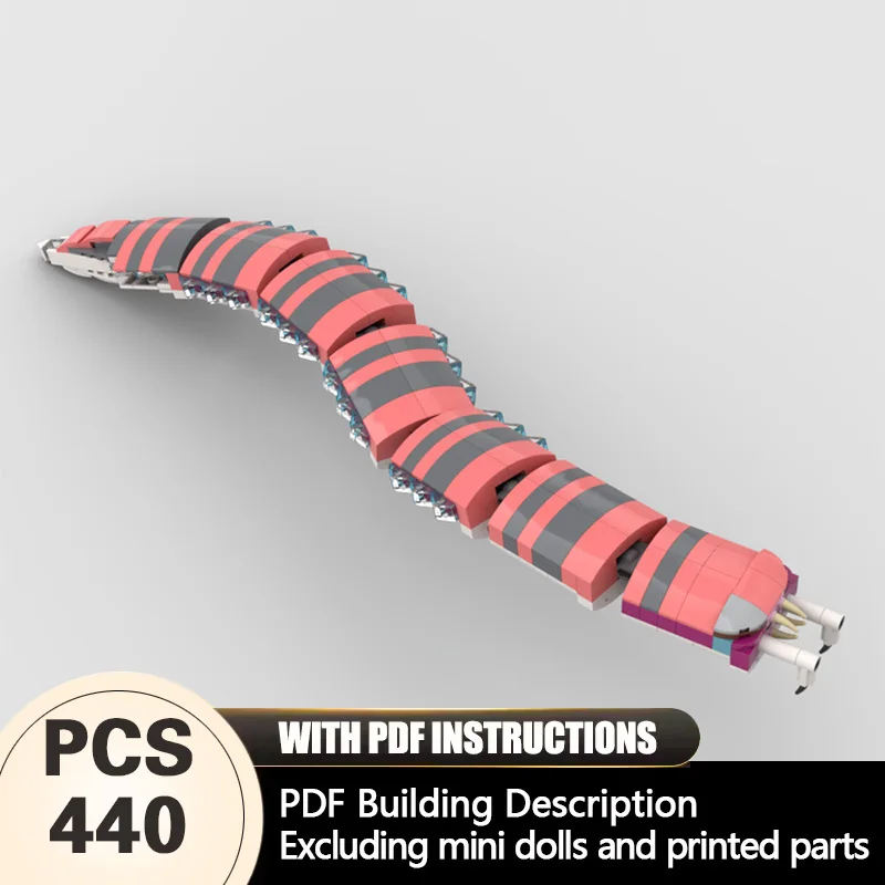 

Creators Animal Series Model MOC Building Bricks Crabsnake Modular Technology Gifts Holiday Assemble Children Toys Suit