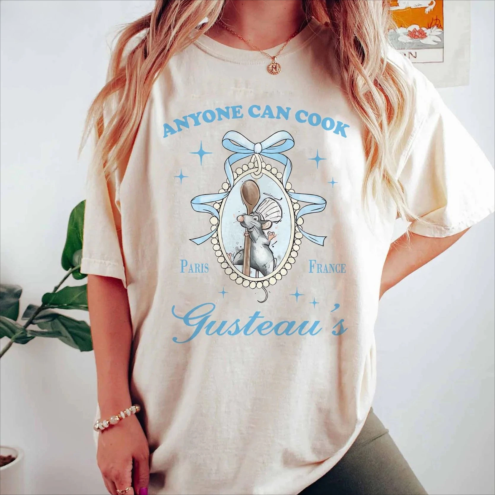 

Ratatatouille Street Fashion Trend Clothing Pattern Printing Summer Luxury Brand Cotton Men's and Women's T-Shirts Short Sleeves
