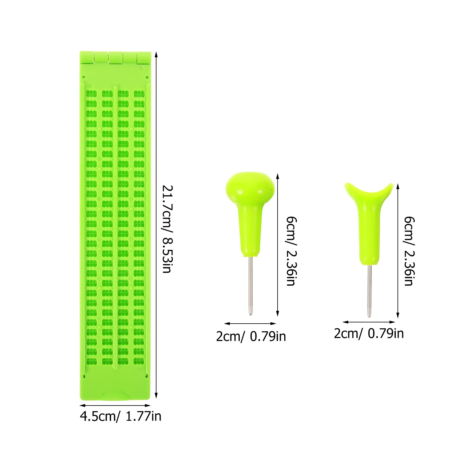1 مجموعة قابلة لإعادة الاستخدام طقم الكتابة قوي خفيفة الوزن برايل الأصابع ل أعمى البلاستيك برايل مجلس ستايلس أداة الرعاية الصحية #5