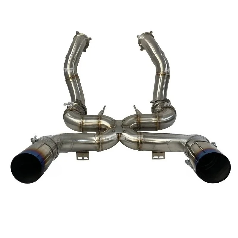 

3.5inch 89mm stainless steel full exhaust For Mclaren 720S sport catback Exhaust system X pipe with 89mm downpipe exhaust pipes