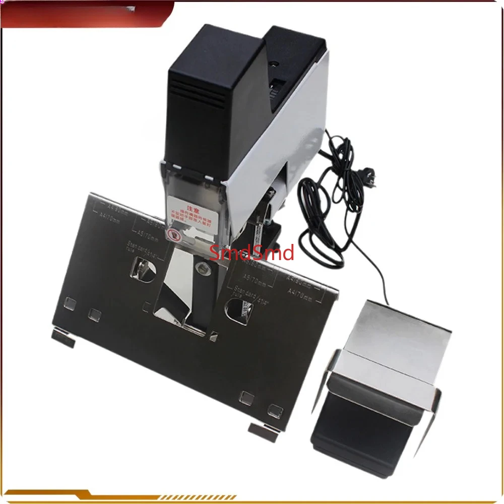 Electric Desktop Flat/Saddle Stapler Machine Staples Binder Sheets Paper Electric Binding Machine 220V
