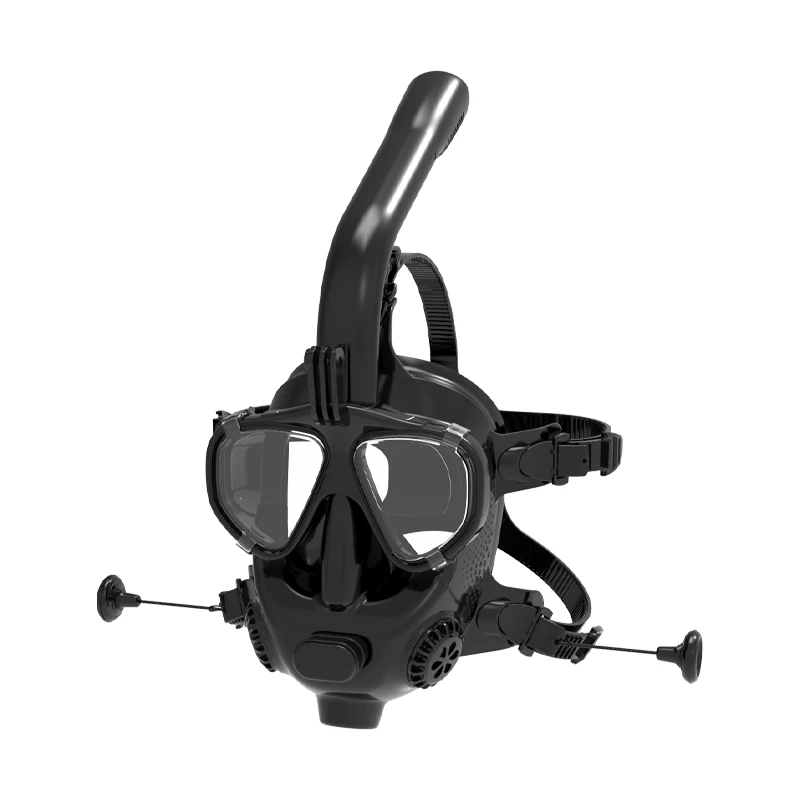 For Scuba Diving 180 Degree View Snorkeling Dive Masks With Camera Mount Tempered Glass Lens Adult Full Face Mask